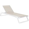 TROPIC ΞΑΠΛΩΣΤΡΑ WHITE/TAUPE ΑΛΟΥΜ-ΠΟΛ/ΝΙΟΥ 210X72X31εκ. - ΞΑΠΛΩΣΤΡΕΣ στο Milonadakis.gr