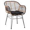 ΠΟΛΥΘΡΟΝΑ ALLEGRA HM5663.11 ΜΕΤΑΛ.ΣΚΕΛΕΤΟΣ-P.E.RATTAN ΜΠΕΖ-ΜΑΥΡΟ 58x59x81Υεκ - ΚΑΡΕΚΛΕΣ - ΠΟΛΥΘΡΟΝΕΣ στο Milonadakis.gr