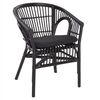ΠΟΛΥΘΡΟΝΑ DAMPAR HM9929.03 RATTAN & ΜΑΞΙΛΑΡΙ ΣΕ ΜΑΥΡΟ 58x63x79Υεκ. - ΚΑΡΕΚΛΕΣ - ΠΟΛΥΘΡΟΝΕΣ στο Milonadakis.gr