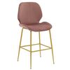 Σκαμπό bar Impel pakoworld μεταλλικό χρυσό-βελούδο σάπιο μήλο - ΣΚΑΜΠΟ ΜΠΑΡ στο Milonadakis.gr