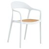 Πολυθρόνα Ember pakoworld με UV protection PP μπεζ- λευκό 52.5x56.5x81εκ. - ΚΑΡΕΚΛΕΣ - ΠΟΛΥΘΡΟΝΕΣ στο Milonadakis.gr