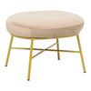 Σκαμπό Susanna pakoworld βελούδο μπεζ-πόδι χρυσό μέταλλο 56x47x40εκ - ΠΟΥΦ - ΣΚΑΜΠΟ - ΜΠΑΟΥΛΟ στο Milonadakis.gr
