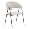 Καρέκλα Rachele pakoworld ανοιχτό γκρι ύφασμα-πόδι μαύρο μέταλλο 52x53x83εκ - ΚΑΡΕΚΛΕΣ - ΠΟΛΥΘΡΟΝΕΣ ΕΣ. στο Milonadakis.gr