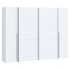 Ντουλάπα ρούχων Verzo pakoworld τετράφυλλη λευκό μελαμίνης 270.5x61x210.5εκ - ΝΤΟΥΛΑΠΕΣ στο Milonadakis.gr