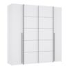 Ντουλάπα ρούχων Lamore pakoworld τετράφυλλη λευκό μελαμίνης  200x61.5x210.5εκ - ΝΤΟΥΛΑΠΕΣ στο Milonadakis.gr