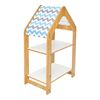 Ραφιέρα Montessori Zoilen pakoworld φυσικό-λευκό-μπλε mdf 50x30x80εκ - ΟΡΓΑΝΩΣΗ ΣΠΙΤΙΟΥ στο Milonadakis.gr