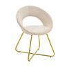 Καρέκλα Valentina pakoworld μπεζ βελούδο-χρυσό πόδι 65x60x82εκ - ΚΑΡΕΚΛΕΣ - ΠΟΛΥΘΡΟΝΕΣ ΕΣ. στο Milonadakis.gr