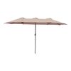 Ομπρέλα επαγγελματική Dorizo pakoworld μονοκόμματος ιστός αλουμίνιο-καφέ ύφασμα 2.6x4.5x2.5m - ΟΜΠΡΕΛΕΣ ΚΑΙ ΒΑΣΕΙΣ στο Milonadakis.gr