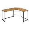 Γραφείο εργασίας με δεξιά γωνία Impetus pakoworld μελαμίνης καρυδί-μαύρο 150x120x75εκ - ΓΡΑΦΕΙΑ στο Milonadakis.gr