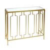 Κονσόλα Sieni Inart χρυσό μέταλλο-γυαλί καθρέπτη 91.4x31.8x77.5εκ - ΣΥΡΤΑΡΙΕΡΕΣ - ΤΟΥΑΛΕΤΕΣ στο Milonadakis.gr