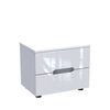 Κομοδίνο Afina pakoworld mdf-μελαμίνη σε λευκή glossy απόχρωση 50x35x41εκ - ΚΟΜΟΔΙΝΑ στο Milonadakis.gr