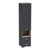 Ντουλάπα Toscana pakoworld μελαμίνη σε ανθρακί απόχρωση 50x42x222.5εκ - ΝΤΟΥΛΑΠΕΣ στο Milonadakis.gr
