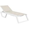 RIO ΞΑΠΛΩΣΤΡΑ WHITE/TAUPE ΠΟΛ/ΝΙΟΥ 187X69X33εκ. - ΞΑΠΛΩΣΤΡΕΣ στο Milonadakis.gr
