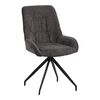 Καρέκλα περιστεφόμενη Kadeira pakoworld ύφασμα σκούρο γκρι- μαύρα μεταλλικά πόδια 57.5x51x89εκ - ΚΑΡΕΚΛΕΣ - ΠΟΛΥΘΡΟΝΕΣ ΕΣ. στο Milonadakis.gr