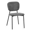 Καρέκλα Cathair pakoworld μπουκλέ ύφασμα σε γκρι απόχρωση με μαύρα μεταλλικά πόδια 68x66x82.5εκ - ΚΑΡΕΚΛΕΣ - ΠΟΛΥΘΡΟΝΕΣ ΕΣ. στο Milonadakis.gr