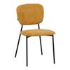 Καρέκλα Cathair pakoworld μπουκλέ ύφασμα σε μουσταρδί απόχρωση με μαύρα μεταλλικά πόδια 48x53x82εκ - ΚΑΡΕΚΛΕΣ - ΠΟΛΥΘΡΟΝΕΣ ΕΣ. στο Milonadakis.gr