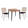 ΣΕΤ 3ΤΜΧ ALLEGRA WICKER ΜΕ ΤΡΑΠΕΖΙ 80X80Χ78Υ ΜΠΕΖ & ΜΑΥΡΟ ΧΡΩΜΑ HM10485 - ΣΕΤ ΤΡΑΠΕΖΑΡΙΕΣ στο Milonadakis.gr