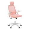 Καρέκλα γραφείου Peja pakoworld mesh ύφασμα ροζ-σκελετός λευκό 58x60x107-117εκ - ΚΑΡΕΚΛΕΣ ΓΡΑΦΕΙΟΥ στο Milonadakis.gr