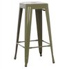 ΣΚΑΜΠΟ BAR ΜΕΤΑΛΛΙΚΟ MELITA ΣΕ DARK OLIVE GREEN HM8642.03 43x43x78 εκ. - ΣΚΑΜΠΟ ΜΠΑΡ στο Milonadakis.gr