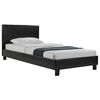 Κρεβάτι Nevil pakoworld 100x200 PU χρώμα μαύρο ματ - ΚΡΕΒΑΤΙΑ στο Milonadakis.gr