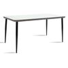 Τραπέζι Naoki pakoworld μέταλλο μαύρο-pe γκρι-γυαλί 160x90x78εκ - ΤΡΑΠΕΖΙΑ ΕΞ. ΧΩΡΟΥ στο Milonadakis.gr