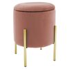 Σκαμπό Creativity pakoworld βελούδο σάπιο μήλο-χρυσό Φ35x42εκ - ΠΟΥΦ - ΣΚΑΜΠΟ - ΜΠΑΟΥΛΟ στο Milonadakis.gr