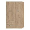 Ντουλάπα ρούχων τετράφυλλη Zelia pakoworld με 2 συρτάρια σε oak απόχρωση 120x42x180εκ - ΝΤΟΥΛΑΠΕΣ στο Milonadakis.gr
