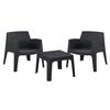 ΣΕΤ LOUNGE 3ΤΜΧ SLEEK HM21274.02 ΜΑΥΡΟ ΠΟΛΥΠΡΟΠΥΛΕΝΙΟ - ΣΕΤ ΣΑΛΟΝΙΑ στο Milonadakis.gr