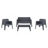 ΣΕΤ LOUNGE 4ΤΜΧ SLEEK HM21275.10 ΓΚΡΙ ΠΟΛΥΠΡΟΠΥΛΕΝΙΟ - ΣΕΤ ΣΑΛΟΝΙΑ στο Milonadakis.gr