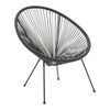 Πολυθρόνα Acapulco pakoworld μεταλλο-pe rattan σε μαύρη απόχρωση 68.5x74.5x84εκ - ΚΑΡΕΚΛΕΣ - ΠΟΛΥΘΡΟΝΕΣ στο Milonadakis.gr