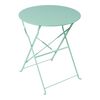 Τραπεζι Bistro pakoworld μεταλλικό αναδιπλούμενο σε μέντα απόχρωση Φ60x71εκ - ΤΡΑΠΕΖΙΑ ΕΞ. ΧΩΡΟΥ στο Milonadakis.gr