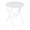 Τραπεζι Bistro pakoworld μεταλλικό αναδιπλούμενο σε λευκή απόχρωση Φ60x71εκ - ΤΡΑΠΕΖΙΑ ΕΞ. ΧΩΡΟΥ στο Milonadakis.gr