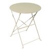Τραπεζι Bistro pakoworld μεταλλικό αναδιπλούμενο σε μπεζ απόχρωση Φ60x71εκ - ΤΡΑΠΕΖΙΑ ΕΞ. ΧΩΡΟΥ στο Milonadakis.gr