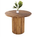 ΤΡΑΠΕΖΙ ΤΡΑΠΕΖΑΡΙΑΣ DREMA1 HM9895 ΜΑΣΙΦ ΞΥΛΟ ΤΕΑΚ Φ100X80Yεκ-3εκ.ΕΠΙΦΑΝΕΙΑ - ΤΡΑΠΕΖΙΑ ΚΟΥΖΙΝΑΣ στο Milonadakis.gr