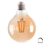 ΛΑΜΠΤΗΡΑΣ GLOBO LED FILAMENT 8W E27 3000K ΧΡΥΣΟ DIMMABLE HM4050.02 - ΦΩΤΙΣΜΟΣ ΟΙΚΟΝΟΜΙΑΣ στο Milonadakis.gr