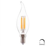 ΛΑΜΠΤΗΡΑΣ HM4047.01 ΣΤΥΛ ΦΛΟΓΑ LED FILAMENT 6W E14 3000K ΔΙΑΦΑΝΟ DIMMABLE - ΦΩΤΙΣΜΟΣ ΟΙΚΟΝΟΜΙΑΣ στο Milonadakis.gr