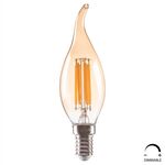 ΛΑΜΠΤΗΡΑΣ HM4047.02 ΣΤΥΛ ΦΛΟΓΑ LED FILAMENT 6W E14 3000K GOLD DIMMABLE - ΦΩΤΙΣΜΟΣ ΟΙΚΟΝΟΜΙΑΣ στο Milonadakis.gr