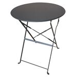 ALMA Φ60Χ71εκ. ΑΝΘΡΑΚΙ ΤΡΑΠΕΖΙ ΜΕΤΑΛΛΙΚΟ ΠΤΥΣ/ΝΟ - ΤΡΑΠΕΖΙΑ ΕΞ. ΧΩΡΟΥ στο Milonadakis.gr