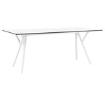 MAX ΤΡΑΠΕΖΙ 180X90Χ74εκ. WHITE LAMINATE 12mm - ΤΡΑΠΕΖΙΑ ΕΞ. ΧΩΡΟΥ στο Milonadakis.gr