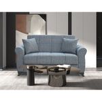 LENA GREY ΥΦΑΣΜΑ 2ΘΕΣΙΟΣ ΚΑΝΑΠΕΣ/ΚΡΕΒΑΤΙ ΜΕ ΑΠΟΘ.ΧΩΡΟ 150Χ80Χ75εκ. - ΚΑΝΑΠΕΔΕΣ-ΣΑΛΟΝΙΑ στο Milonadakis.gr