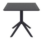 SKY BLACK 80X80X74εκ. ΤΡΑΠΕΖΙ ΠΟΛ/ΝΙΟΥ - ΤΡΑΠΕΖΙΑ ΕΞ. ΧΩΡΟΥ στο Milonadakis.gr