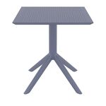 SKY DARK GREY 70X70X74εκ. ΤΡΑΠΕΖΙ ΠΟΛ/ΝΙΟΥ - ΤΡΑΠΕΖΙΑ ΕΞ. ΧΩΡΟΥ στο Milonadakis.gr