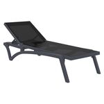 PACIFIC ΞΑΠΛΩΣΤΡΑ DARK GREY/BLACK ΠΟΛ/ΝΙΟΥ 193X68X35εκ. - ΞΑΠΛΩΣΤΡΕΣ στο Milonadakis.gr