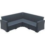 MONACO DARK GREY ΓΩΝΙΑ ΠΟΛ/ΝΙΟΥ 207Χ207Χ79εκ. - ΚΑΝΑΠΕΔΕΣ στο Milonadakis.gr