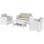 MONACO WHITE ΣΕΤ 2ΘΕΣΙΟΥ ΚΑΝΑΠΕ ΜΕ ΜΑΞ. ΠΟΛ/ΝΙΟΥ - ΣΕΤ ΣΑΛΟΝΙΑ στο Milonadakis.gr