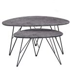 NANCY CONCRETE MDF ΣΕΤ 2 ΤΡΑΠΕΖΑΚΙΑ 90X60X45-60X40X39εκ. - ΤΡΑΠΕΖΑΚΙΑ ΣΑΛΟΝΙΟΥ στο Milonadakis.gr