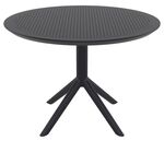 SKY BLACK Φ105X74εκ. ΤΡΑΠΕΖΙ ΠΟΛ/ΝΙΟΥ - ΤΡΑΠΕΖΙΑ ΕΞ. ΧΩΡΟΥ στο Milonadakis.gr