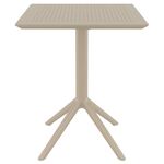 SKY TAUPE 60Χ60X74εκ. ΤΡΑΠΕΖΙ ΠΤΥΣ/ΝΟ ΠΟΛ/ΝΙΟΥ - ΤΡΑΠΕΖΙΑ ΕΞ. ΧΩΡΟΥ στο Milonadakis.gr