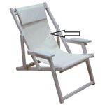 TORINO ΥΦΑΣΜΑ ΕΚΡΟΥ ΜΕ ΜΑΞΙΛΑΡΙ ΓΙΑ ΣΕΖΛΟΝΓΚ 118X43εκ. - ΜΑΞΙΛΑΡΙΑ στο Milonadakis.gr