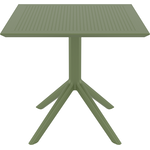 SKY OLIVE GREEN 80X80X74εκ. ΤΡΑΠΕΖΙ  ΠΟΛ/ΝΙΟΥ - ΤΡΑΠΕΖΙΑ ΕΞ. ΧΩΡΟΥ στο Milonadakis.gr